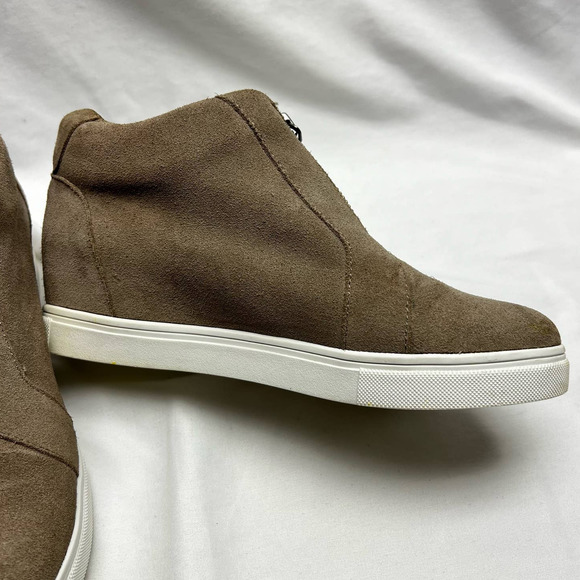 Blondo Glenda Waterproof Suede Zip Up Hidden Wedge Heel Sneaker Women's 7M - Picture 3 of 10